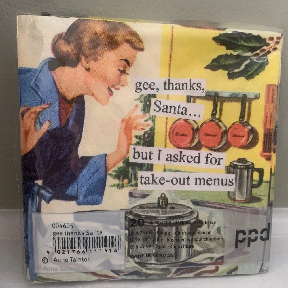 NWOT Bundle of 3 Christmas and Holiday Cocktail Party Napkins